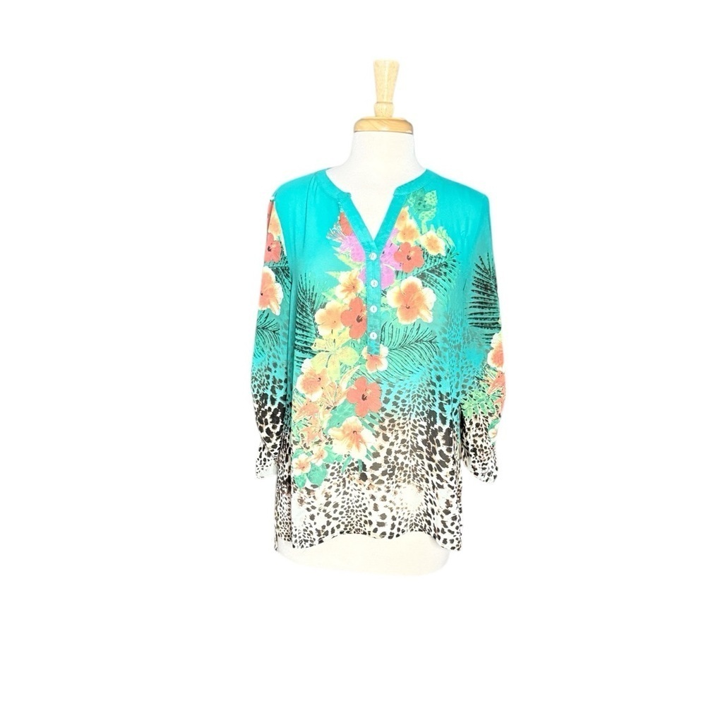 Soft Surroundings Tropical Top Size MP